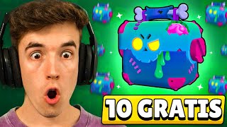 CONSIGUE 10 NECROCAJAS GRATIS NUEVAS en BRAWL STARS [upl. by Gaivn]