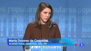 Cospedal explica las retribuciones a Bárcenas [upl. by Nilekcaj49]