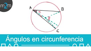 Ángulos en la circunferencia │ demostración [upl. by Assyli423]