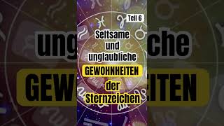 Gewohnheiten der Sternzeichen horoskop shorts short astro astrologie motivation intuition om [upl. by Nickola]