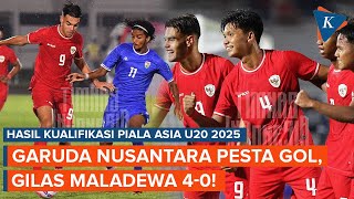 Hasil Timnas U20 Indonesia Vs Maladewa Garuda Nusantara Menang 40 [upl. by Zil]