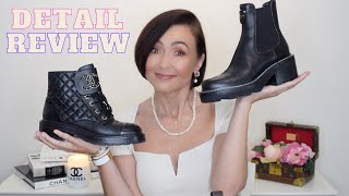 DETAIL REVIEW amp COMPARISONCHANEL LACE UP BOOTS amp LOUIS VUITTON BEAUBOURG ANKLE BOOTS  zuzkainstyle [upl. by Elwood128]