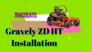 20222023 Gravely HD ZT Trac Seat Suspension Kit DIY Installation Video [upl. by Ahmar278]