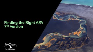 Finding The Right APA 7th Version [upl. by Alebasi]