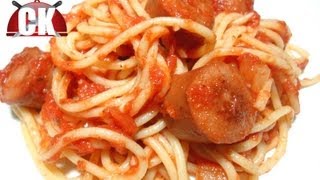 Spaghetti with Little Hot Dogs  The Big Bang Theory  Easy Cooking [upl. by Zingg958]