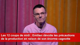 12 coups de midi  Emilien dévoile les précautions de la production en raison de son énorme cagnotte [upl. by Eilsil646]