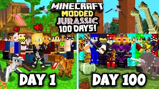 I Spent 100 Days in a Minecraft MODDED YOUTUBER SMP This is what happened [upl. by Aztirak]