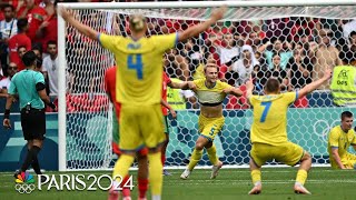 Ukraine pulls emphatic UPSET over Morocco with late winner  Paris Olympics  NBC Sports [upl. by Mariejeanne837]