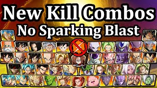 All 44 Characters NO SPARK Solo ToD Combos  DBFZ [upl. by Ydnew]