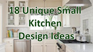 18 Unique Small Kitchen Design Ideas  DecoNatic [upl. by Sanborne]