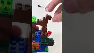 LEGO Minecraft The Swamp Adventure ASMR Build shorts [upl. by Anwahsar314]