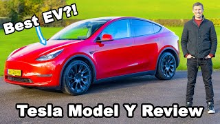 Tesla Model Y 2022 review  the BEST electric SUV [upl. by Bonneau]