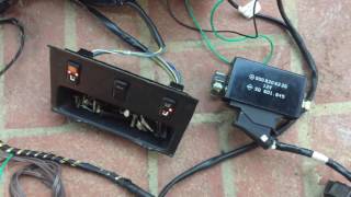 Late W126 Mercedes heated seat system relay and harness demo [upl. by Watts]