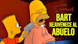 Los Simpson Bart REJUVENECE al Abuelo resumen  Utacaramba [upl. by Lia943]