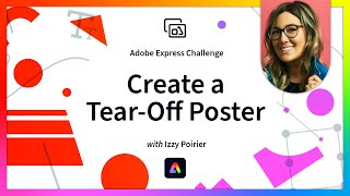 Create a TearOff Poster  Adobe Express Skills Challenge [upl. by Yrrot385]