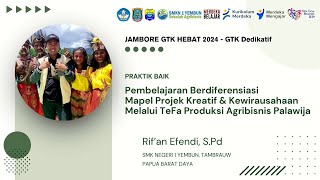 Pembelajaran Berdiferensiasi Projek Kreatif Kewirausahaan TEFA Produksi Agribisnis Holtikultira [upl. by Etat]