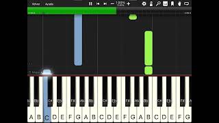 “Faded”  Piano Tutorial Synthesia version [upl. by Carri]