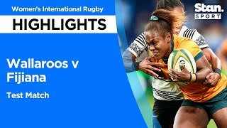 Wallaroos v Fijiana  Highlights  2023 [upl. by Garret]