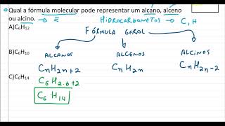 Fórmula Geral dos Alcanos Alcenos e Alcinos [upl. by Richards]