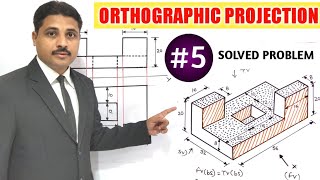 ORTHOGRAPHIC PROJECTION IN ENGINEERING DRAWING IN HINDI Part5 TIKLESACADEMYOFMATHS [upl. by Kean]