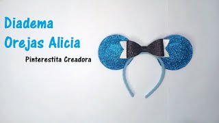 Tutorial Diadema Alicia en el País de las Maravillas DIY FoamiFieltro [upl. by Eiramrefinnej]