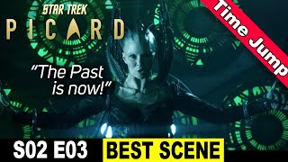 Star Trek Picard Season 2 Episode 3 BEST SCENE – Borg Queen Time Jump [upl. by Anne]