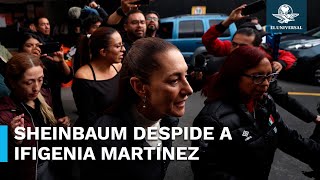 Claudia Sheinbaum asiste a funeral de Ifigenia Martínez [upl. by Norse]