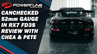 CANChecked MFD15 Gauge Install in RX7 FD3S Debrief and Review [upl. by Gavette]