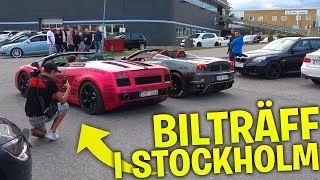 GÅR PÅ MIN FÖRSTA BILTRÄFF SJUKT REV WARS MED LAMBO amp FERRARI [upl. by Alameda]