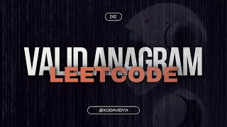 Valid Anagram  leetcode javascript india codeimage [upl. by Netsew871]