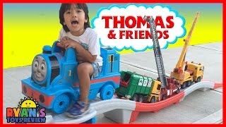 Ryan plays Step2 THOMAS THE TANK ENGINE UP amp DOWN Roller Coaster [upl. by Amisoc463]