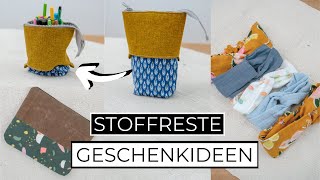 🧵 Geschenkideen aus Stoffresten mit kostenlosen Schnittmustern  Nähideen für Nähanfänger [upl. by Roch]