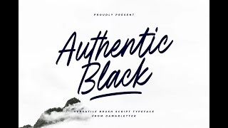 Authentic Black Font Download [upl. by Kirchner]