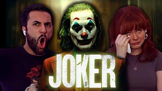 JOKER So Much CRYING  MOVIE REACTION  Girlfriends First Time Watching [upl. by Eelaras]