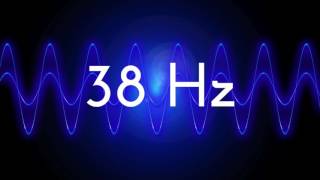 38 Hz clean sine wave BASS TEST TONE frequency [upl. by Suriaj]