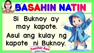 FILIPINO READING LESSON  PANGUNGUSAP Magsanay at Matutong bumasa  Teacher Aya Online Tutor [upl. by Joslyn]