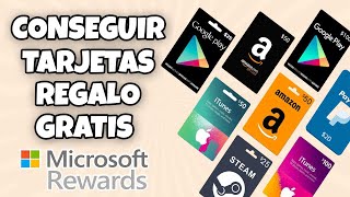 COMO CONSEGUIR GRATIS ROBUX SPOTIFY PREMIUM TARJETAS REGALO AMAZON Y NETFLIX EN MICROSOFT REWARDS [upl. by Ellis]