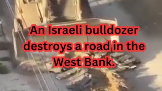 Why are they doing this to the road in the West Bank [upl. by Dranel]