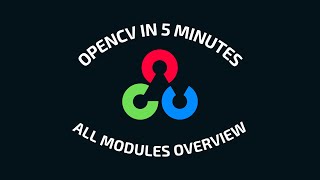 OpenCV Tutorial in 5 minutes  All Modules Overview [upl. by Messere]