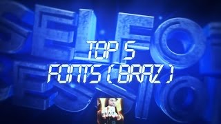 TOP 5 BEST FONTS for INTROS Braz edition 1  Prestige Intros [upl. by Einuj459]