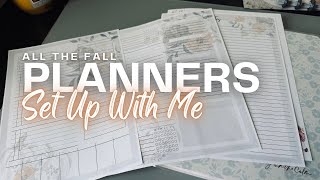 All the Fall Planner Options Set Up My Daily Weekly Meal Plan and Currently Planners [upl. by Undine477]