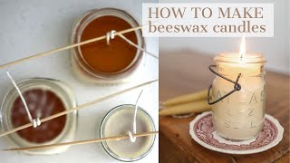 Beeswax Candles DIY Handmade Candles at Home [upl. by Ahsilat]