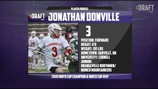 Jonathan Donville  2021 NLL Draft Preview [upl. by Nathanial]