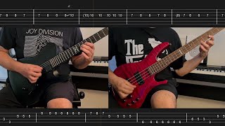 Joy Division  Disorder Guitar amp Bass Cover  Screentabs [upl. by Anael]