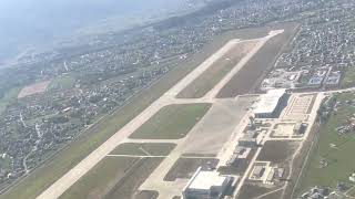 Landing at pokhara airport view of pokhara international airport [upl. by Sehcaep]