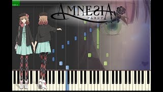 AMNESIA Opening  Zoetrope Piano tutorial  Synthesia [upl. by Aleit]