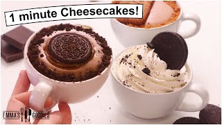 1 Minute CHEESECAKES  Treats for ONE to Satisfy Any Craving [upl. by Troth]