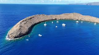 Molokini Crater fly by [upl. by Leanne]