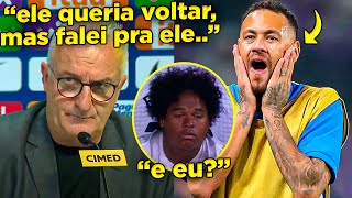 🚨NEYMAR PEDIU PRA VOLTAR MAS FOI BARRADO POR DORIVAL  ENDRICK CORTADO DA LISTA e mais [upl. by Heimer]