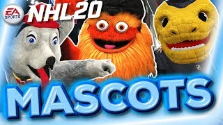 All 30 Mascots in NHL 20 [upl. by Ken]